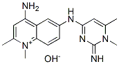 4-amino-6-[(1,2-dihydro-2-imino-1,6-dimethyl-4-pyrimidinyl)amino]-1,2-dimethylquinolinium hydroxide Structure
