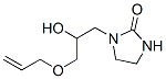 1-[2-ヒドロキシ-3-(2-プロペニルオキシ)プロピル]イミダゾリジン-2-オン 化学構造式