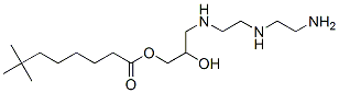 3-[[2-[(2-aminoethyl)amino]ethyl]amino]-2-hydroxypropyl neodecanoate 化学構造式