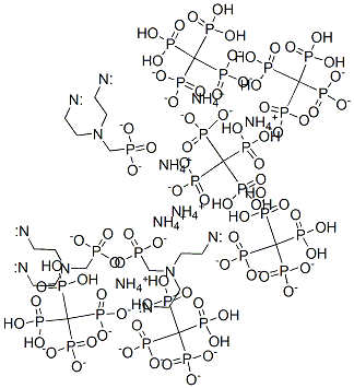 hexaammonium tetrahydrogen [[(phosphonatomethyl)imino]bis[ethane-2,1-diylnitrilobis(methylene)]]tetrakisphosphonate Structure