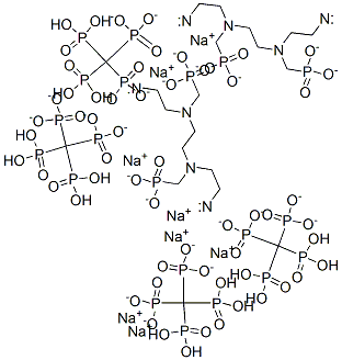 octasodium tetrahydrogen [ethane-1,2-diylbis[[(phosphonatomethyl)imino]ethane-2,1-diylnitrilobis(methylene)]]tetrakisphosphonate,93919-77-8,结构式