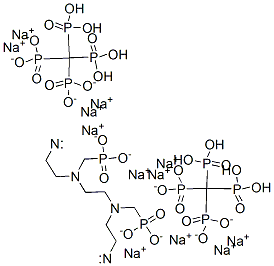 dodecasodium [ethane-1,2-diylbis[[(phosphonatomethyl)imino]ethane-2,1-diylnitrilobis(methylene)]]tetrakisphosphonate Structure