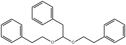1,1'-[(2-phenylethylidene)bis(oxy-2,1-ethanediyl)]bisbenzene Struktur