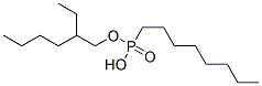 オクチルホスホン酸水素2-エチルヘキシル 化学構造式