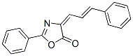 2-phenyl-(4-cinnamylidene)oxazolin-5-one Struktur
