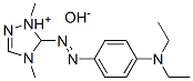 5-[[4-(ジエチルアミノ)フェニル]アゾ]-1,4-ジメチル-1H-1,2,4-トリアゾール-4-イウム・ヒドロキシド 化学構造式