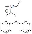 ethyldimethyl(1-methyl-3,3-diphenylpropyl)ammonium hydroxide 结构式