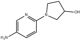 1-(5-アミノ-2-ピリジニル)-3-ピロリジノール 化学構造式