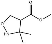 4-Isoxazolidinecarboxylicacid,3,3-dimethyl-,methylester(9CI) Structure