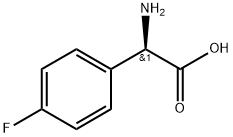 4-フルオロ-D-フェニルグリシン 化学構造式