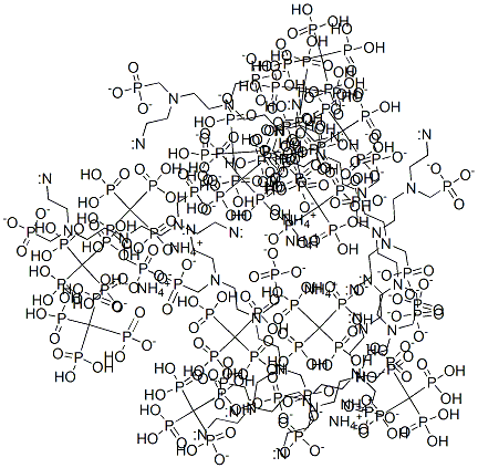 heptaammonium heptahydrogen [[(phosphonatomethyl)imino]bis[ethane-2,1-diyl[(phosphonatomethyl)imino]ethane-2,1-diylnitrilobis(methylene)]]tetrakisphosphonate Struktur