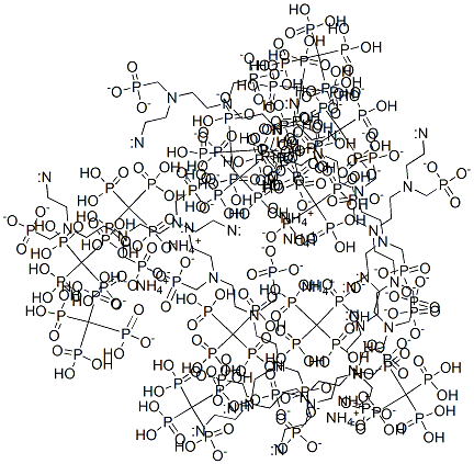 heptaammonium heptahydrogen [[(phosphonatomethyl)imino]bis[ethane-2,1-diyl[(phosphonatomethyl)imino]ethane-2,1-diylnitrilobis(methylene)]]tetrakisphosphonate Structure