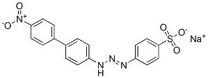 4-[[4-[(4-ニトロフェニル)アミノ]フェニル]アゾ]ベンゼンスルホン酸ナトリウム 化学構造式