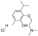 6-[2-(dimethylamino)ethoxy]-5-isopropyl-o-cresol hydrochloride 结构式