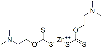 O-[2-(dimethylamino)ethyl] dithiocarbonate , zinc salt 结构式