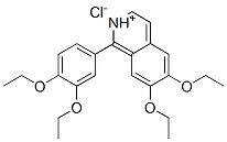 1-(3,4-diethoxyphenyl)-6,7-diethoxyisoquinolinium chloride Struktur