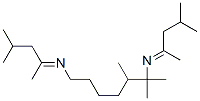 N,N'-bis(1,3-dimethylbutylidene)trimethylhexane-1,6-diamine Structure