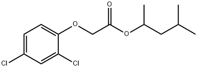 2-(2,4-ジクロロフェノキシ)酢酸1,3-ジメチルブチル 化学構造式
