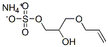 ammonium 3-(allyloxy)-2-hydroxypropyl sulphate Structure