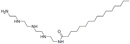 N-[2-[[2-[[2-[(2-アミノエチル)アミノ]エチル]アミノ]エチル]アミノ]エチル]ヘキサデカンアミド 化学構造式