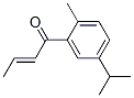 1-[5-isopropyl-2-methylphenyl]-2-buten-1-one Structure