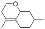 3,5,6,7,8,8a-hexahydro-4,7-dimethyl-2H-1-benzopyran Structure