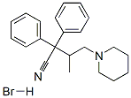 베타-메틸-알파,알파-디페닐피페리딘-1-부티로니트릴모노하이드로브로마이드