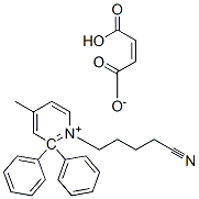 1-(4-cyanobutyl)-gamma-methyl-alpha,alpha-diphenylpyridinium hydrogen maleate|