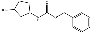 (3-Hydroxy-cyclopentyl)-carbamic acid benzyl ester Structure