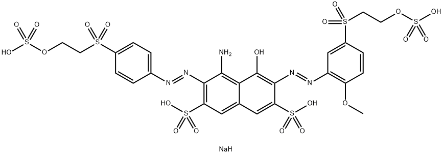 tetrasodium 4-amino-5-hydroxy-6-[[2-methoxy-5-[[2-(sulphonatooxy)ethyl]sulphonyl]phenyl]azo]-3-[[4-[[2-(sulphonatooxy)ethyl]sulphonyl]phenyl]azo]naphthalene-2,7-disulphonate  Structure