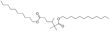 decyl dodecyl trimethyladipate  Structure