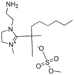 1-(2-aminoethyl)-2-(dimethylheptyl)-4,5-dihydro-3-methyl-1H-imidazolium methyl sulphate Struktur
