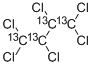 ヘキサクロロ‐1,3‐ブタジエン‐13C4標準液 化学構造式