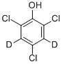 2,4,6-TRICHLOROPHENOL (RING-D2) Structure