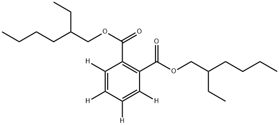 フタル酸ビス(2-エチルヘキシル)-3,4,5,6-D4 化学構造式