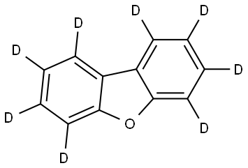 二苯并呋喃-D8, 93952-04-6, 结构式