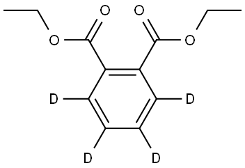 氘代邻苯二甲酸二乙酯 结构式