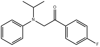 1-(4-氟苯基)-2-(异丙基(苯基)氨基)乙酮 结构式