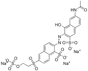 2-[[7-acetamido-1-hydroxy-3-sulpho-2-naphthyl]azo]-6-[[2-(sulphooxy)ethyl]sulphonyl]naphthalene-1-sulphonic acid, sodium salt|