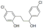 1-(p-chlorophenyl)-3-(5-chloro-2-hydroxyphenyl)propan-1-ol Struktur