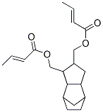 (octahydro-4,7-methanoindene-1H-diyl)bis(methylene) dicrotonate Struktur