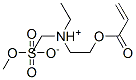 [2-(acryloyloxy)ethyl]diethylammonium methyl sulphate 结构式