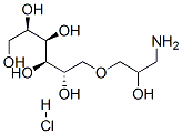 1-O-(3-amino-2-hydroxypropyl)-D-glucitol hydrochloride Structure