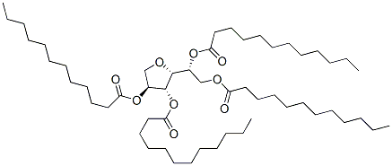 Sorbitan, tetradodecanoate,93963-93-0,结构式