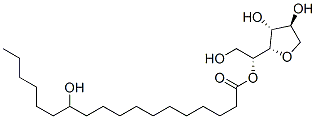 Sorbitan, mono(12-hydroxyoctadecanoate) Struktur