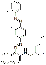 N-(2-ethylhexyl)-1-[[3-methyl-4-[(2-methylphenyl)azo]phenyl]azo]naphthalen-2-amine Structure