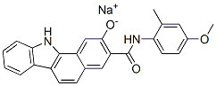 sodium 2-oxido-N-(4-methoxy-2-tolyl)-11H-benzo[a]carbazole-3-carboxamidate Structure