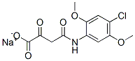 sodium N-(4-chloro-2,5-dimethoxyphenyl)-3-oxobutyramidate Structure