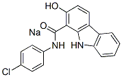 sodium N-(4-chlorophenyl)-2-hydroxy-9H-carbazole-1-carboxamidate Structure