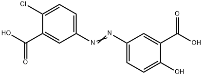 5-[(3-carboxy-4-chlorophenyl)azo]salicylic acid Structure